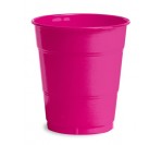 Hot Magenta 12 Oz Solid Plastic Cups 20 pcs/pkt